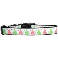 Mirage 125-227 LG Fancy Schmancy Christmas Tree Nylon Dog Collar Large