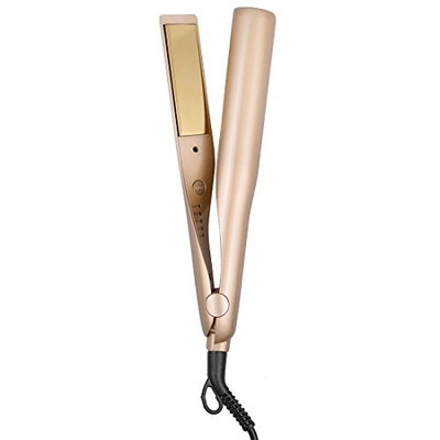 Professional Hair Straightener for Hair Styling: 2 in 1 PTC heating model for All Hair Types with Rotating Adjustable Temperature and Salon High Heat 250°F-450°F