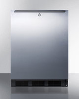 SUMMIT ADA compliant built-in undercounter all-refrigerator with automatic defrost, stainless steel door, and thin