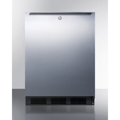 SUMMIT ADA compliant built-in undercounter all-refrigerator with automatic defrost, stainless steel door, and thin