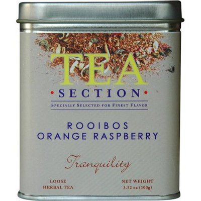 Tea Section Rooibos Orange Raspberry Loose Tea 3.52 oz - Case of 6