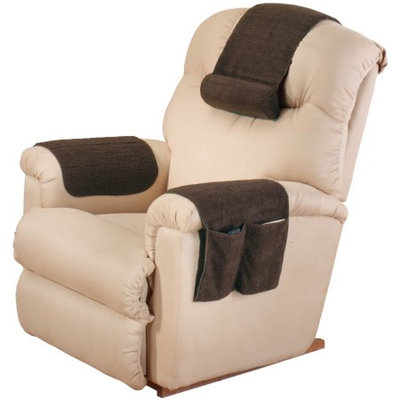 EasyComforts Brown Sherpa Arm Rest Organizer by OakRidge Comforts