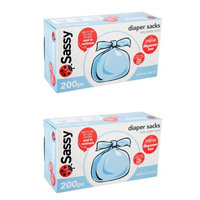 Sassy Disposable Diaper Sacks, 200ct - Multipacks - 2 pack (400)