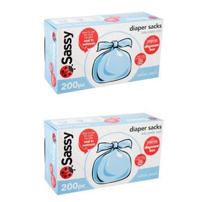 Sassy Disposable Diaper Sacks, 200ct - Multipacks - 2 pack (400)