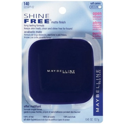 Maybelline New York Shine Free Matte Finish Powder, Soft Cameo, Medium 1, 2 Ea by Maybelline