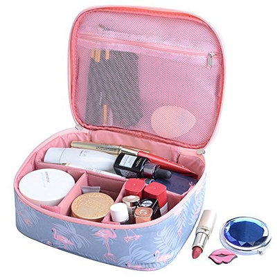 XIDUOBAO Portable Travel Toiletry Bag Hanging Waterproof Makeup Organizer Cosmetic Bag Train Case for Women Girls