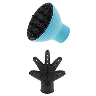 Baoblaze 2 pcs Universal Hairdresser Stylist Hair Dryer Diffuser Blower Covers Casing Attachments Nozzle for Home Professional Salon Use Hair Care