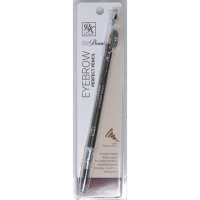 Kiss Products Inc KISS Ruby Kisses Go Brow Eyebrow Perfect Pencil, Light Medium Brown, 0.04 oz