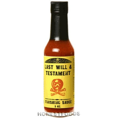Judicial Flavors JF707 Last Will & Testament Hot Sauce - Pack of 12