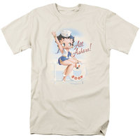 BOOP/ALL ASHORE-S/S ADULT 18/1-CREAM-SM