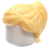 LEGO Blonde Ponytail Swept Sideways Loose Hair