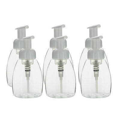 Natura Bona® Empty Foaming Soap Dispensers Pump Bottles 250ml / 8.5oz – Use Your Own Soap or Ours. Add our Antibacterial Essential Oils for that Extra Protection. (6)