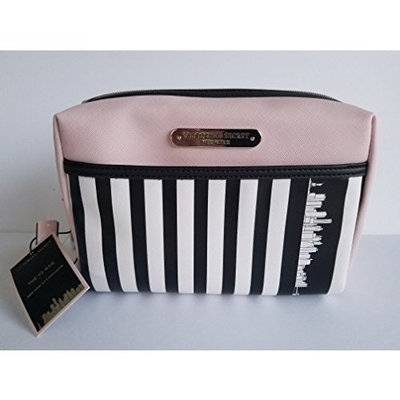 Victoria's Secret Pink Black & White Limited Edition New York City Exclusive Makeup Bag