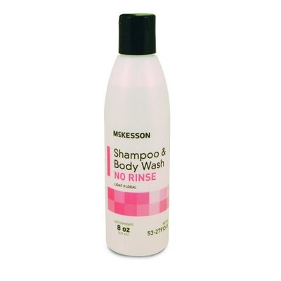 No-Rinse Shampoo and Body Wash McKesson 8 oz. Squeeze Bottle Light Floral Scent