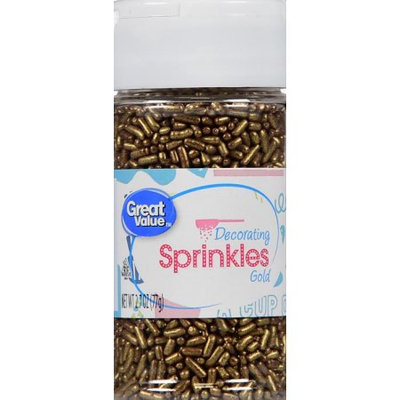 Wal-mart Stores, Inc. Great Value Gold Decorating Sprinkles, 2.7 oz