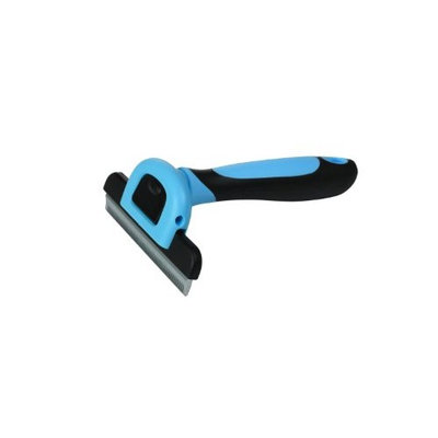 MIU COLOR Pet Deshedding Tool, Grooming Undercoat Fur Brush Hypoallergenic Anti Tangle Rake Comb for Small, Medium, Large Dogs, Cats, Horses, With Short and Long Hair