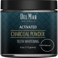Del Mar Naturals Activated Charcoal Teeth Whitening Activated Charcoal Powder, Natural Teeth Whitener - 4 oz,