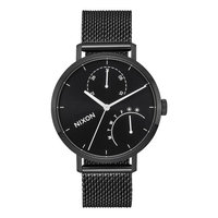 Nixon The Clutch Black Dial Black SS Mesh Quartz Men's Watch A1166-756