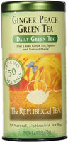 The Republic of Tea - Daily Green Tea Ginger Peach - 50 Tea Bags