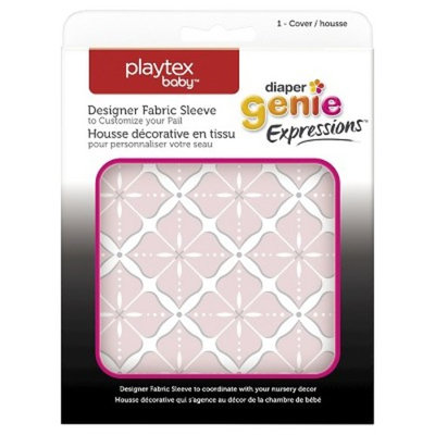 Diaper Genie Fabric Cover - Pink Starburst