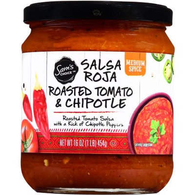 Wal-mart Stores, Inc. Sam's Choice Salsa Roja, Roasted Tomato and Chipotle, Medium Spice, 16 oz