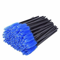 50pcs/pack Disposable Eyelash Eyebrow Brush Cosmetics Eye Lash Brow Makeup Brushes Kit Mascara Wands Applicator Extension Tools