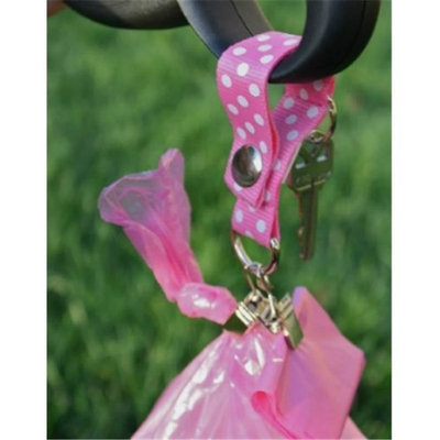 Poopy Carrier Classic Style Polka Dog Poop Bag Carry, Pink