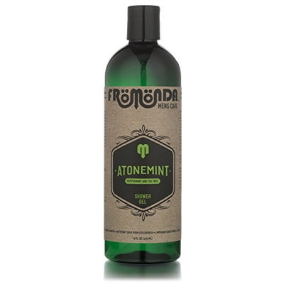 AtoneMint Shower Gel. All Natural. Organic Ingredients. Peppermint & Tea Tree Scent, 16 oz