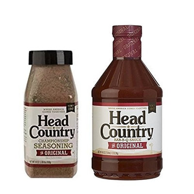 Head Country Bundle (2) includes 30 oz. Championship Seasoning and 40 oz. Original BBQ Sauce