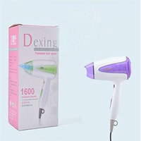 Medex Travel Hair Styling Foldable Lightweight Hair Dryer (White/Purple)