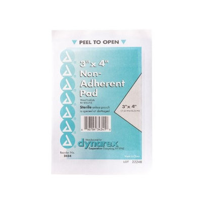 Dynarex Non-Adherent Pads Sterile 3