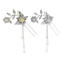 Homyl 2packs Chic Hair Pin Clip Long Tassel for Kimono Hanfu Cosplay Drama Pick