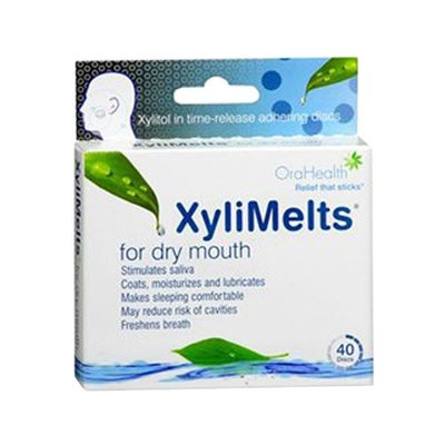 3 Pack OraCoat XyliMelts Mild-Mint for Dry Mouth 40 Discs Each