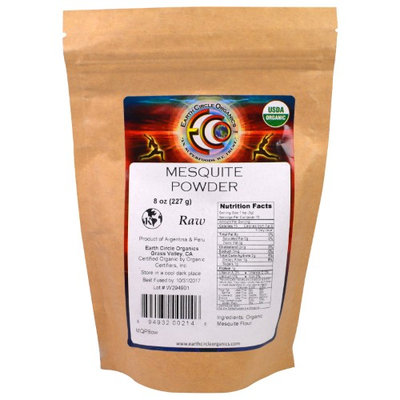 Earth Circle Organics, Raw Organic Mesquite Powder, 8 oz (pack of 6)