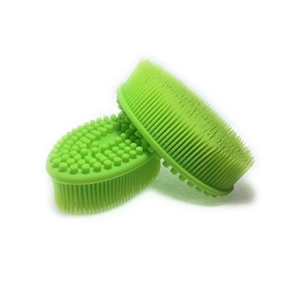 Silicone Loofah Bath & Shower Brush - Green