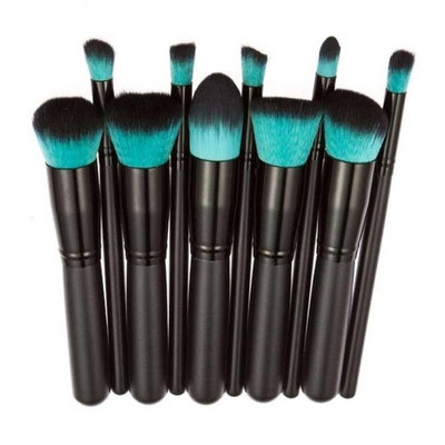 WuyiMC 10 Pcs Makeup Brush Set Cosmetics Foundation Blending Blush Face Powder Brush Makeup Brush Kit