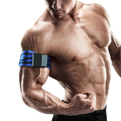 BFR Bands Pro Long Edition Occlusion Training Bands - Black/Blue