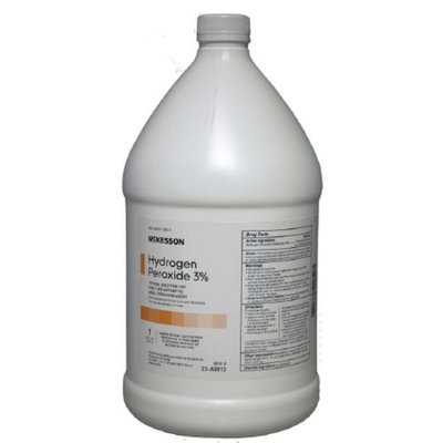 Hydrogen Peroxide Topical Solution USP (3%) Hydrogen Peroxide McKesson 1 gal. Solution Bottle, 1 Count 2 Pack