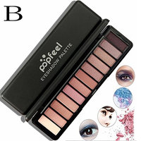 AMA(TM) 12 Color Professional Cosmetic Matte Eyeshadow Cream Makeup Palette Shimmer