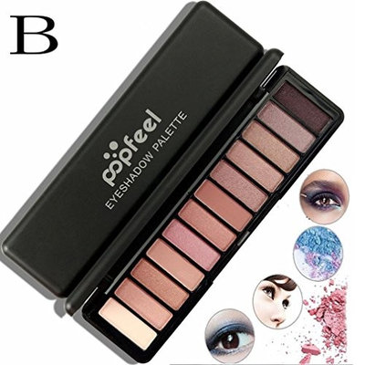 AMA(TM) 12 Color Professional Cosmetic Matte Eyeshadow Cream Makeup Palette Shimmer