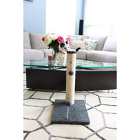 One Source International, Llc 30 inch Sisal Scratching Post (Grey Fleece 16x16 Base)