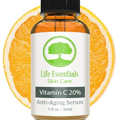 Vitamin C Serum for Face 20% - Hyaluronic Acid - Anti Wrinkle - Anti Aging Serum - Fades Dark Spots - Repairs Skin - Organic Ingredients