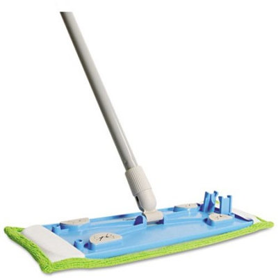 Quickie Microfiber Hardwood Floor Mop, 48 Inch Handle, Green, Each (062)