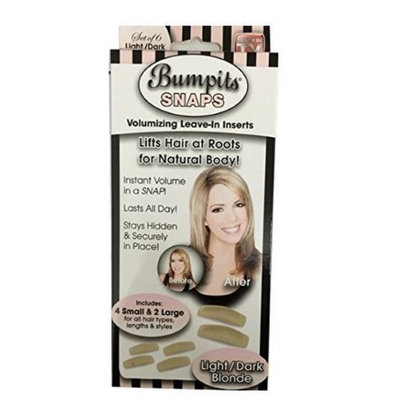 Toner Depot New Bumpits Snaps Hair Volumizing Leave-in Inserts Dark Brown/black light Blonde