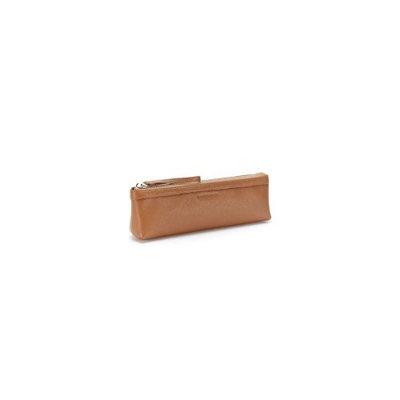 Makeup Brush Pouch - Full Grain Leather - Black Onyx (black)