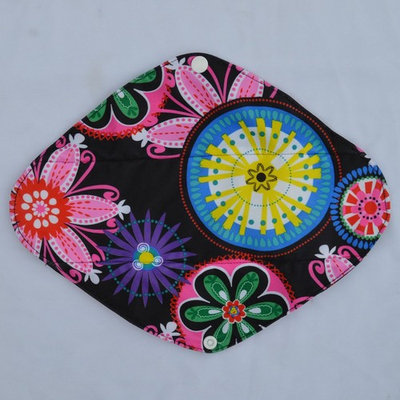 12 Inch Heavy Flow Charcoal Bamboo Mama Cloth/ Menstrual Pads/ Reusable Sanitary Pads