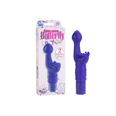 CalExotics Original Butterfly Kiss Vibrator - Multi-Speed Waterproof Vibe – Adult Sex Toys for Couples - Clitoral G Spot Massager – Purple