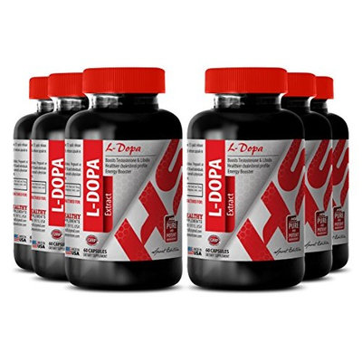 Mucuna l-dopa 350 - L-DOPA MACUNA PRURIENS 350 MG - sex drive booster (6 Bottles)