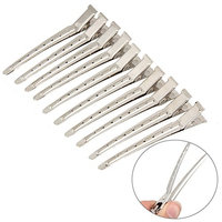 Duck Hair Clips Hair Duck Clips - 10pcs Pro Salon Hairdressing Tools Duck Mouth Hairdresser Hair Clip Clips Hair Stainless Steel Hairdressing Sectioning Clamp - Hair Duck Clips For Women