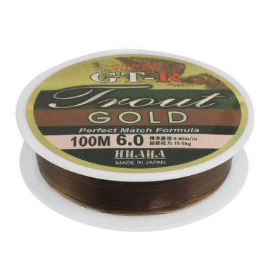 15.5Kg 34 lb 0.4mm Dia 100M Nylon Fishing Spool Line String Coffee Color